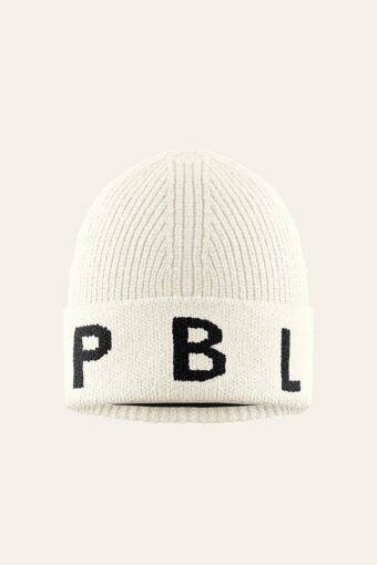 BONNET EN MAILLE BINI ADULTE - WHITE, Taille unique