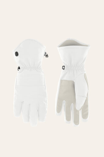 GLOVI STRETCH SKI GLOVES WOMEN - WHITE, S