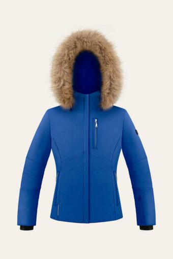 EMMA STRETCH SKI JACKET - ACID BLUE, 8 years