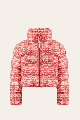 CAROL DOWN JACKET - TWEED SCARLET RED, 8 years