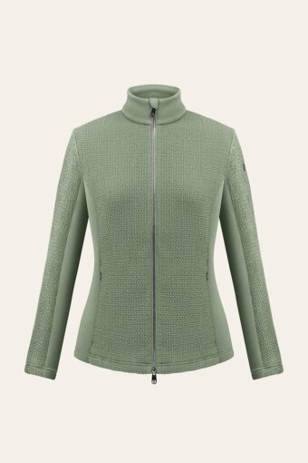 VESTE POLAIRE EXTENSIBLE HALLY - LICHEN GREEN, XS