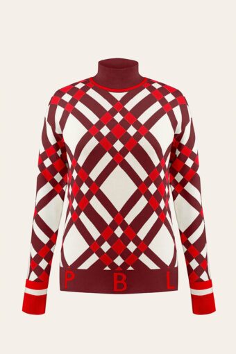 ANGELE KNIT PULLOVER - CROSS SCARLET RED, S