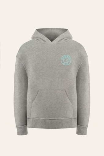 SWEAT À CAPUCHE UNISEXE DANY IMPRIMÉ "CLIMBER" - SLUB GREY F24, XS