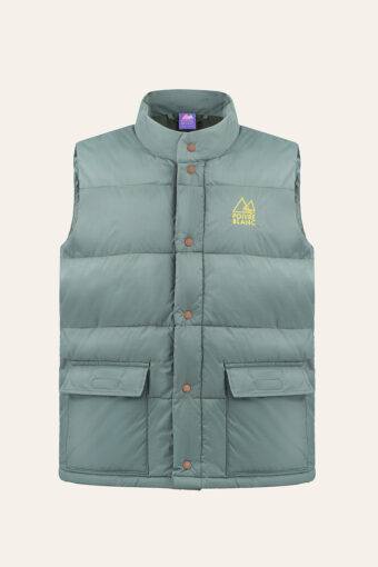 ELY UNISEX DOWN VEST - BALSAM GREEN, XS