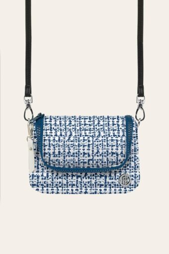SAC CEINTURE POUCI - TWEED GOTHIC BLUE, Taille unique