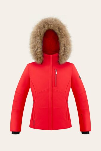 EMMA STRETCH SKI JACKET - SCARLET RED, 8 years