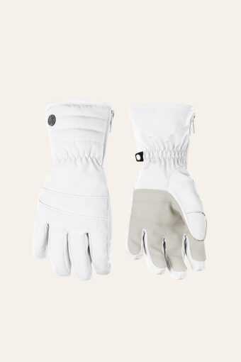 GANTII SKI GLOVES JUNIOR - WHITE, 8 years