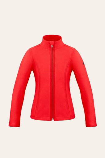 RUBY MICRO FLEECE JACKET - SCARLET RED, 8 years