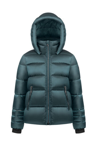 Synthetic Down Ski Jacket Junior fille - EVER GREEN, 12 ans