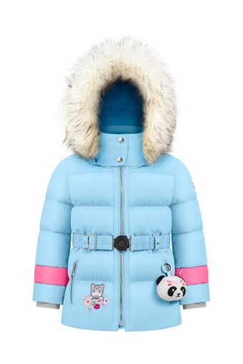 Synthetic Down Ski Jacket Petite fille - STARLIGHT BLUE, 4 ans