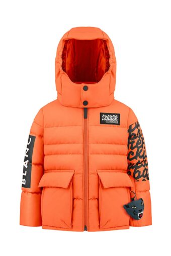 Baby boy Synthetic Down ski jacket - MANDARIN ORANGE, 3 years