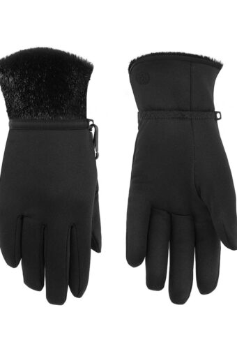 Gants en polaire stretch Femme - BUBBLY BLACK 2, XS