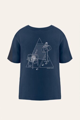 CLAUDE : TEE-SHIRT CLASSIQUE UNISEXE IMPRIMÉ "LE TENNIS" ADULTE - BLEU NUIT, M