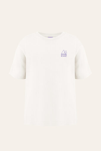 TEE-SHIRT UNISEXE CLAUDE IMPRIMÉ "WINTER" - WHITE, XS