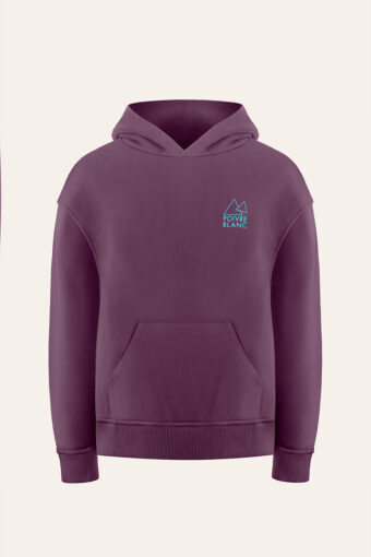 SWEAT À CAPUCHE UNISEXE DANY IMPRIMÉ "ANIMATION" - PLUM PURPLE, XS
