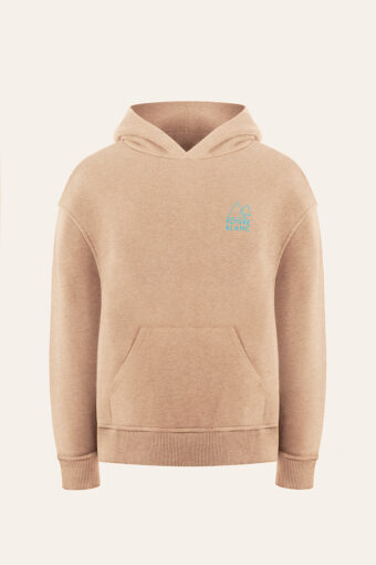 SWEAT À CAPUCHE UNISEXE DANY IMPRIMÉ "ANIMATION" - SLUB BEIGE, XS