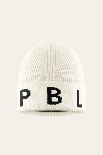 BONNET EN MAILLE BINI ADULTE - WHITE, Taille unique