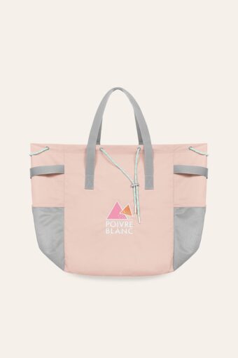 MARTINE: TOTE BAG DE PLAGE BRODÉ ADULTE UNISEXE - ROSE BLEU, Taille unique