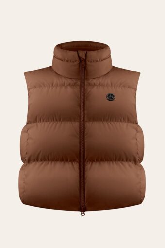 DOUDOUNE SANS MANCHE CHARLIE - CHOCO BROWN, XS