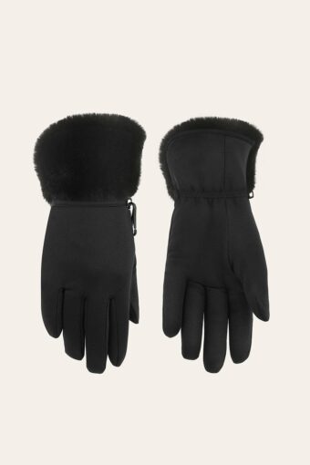 GANTS POLAIRE FLEECE FEMME - BUBBLY BLACK, S