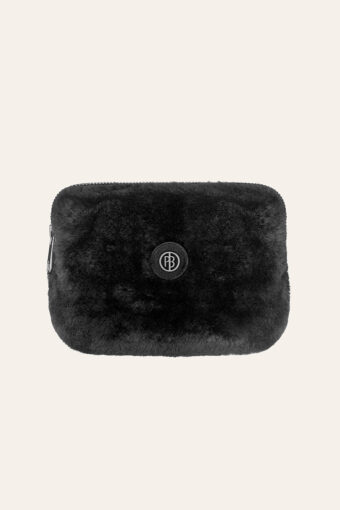 SAC CEINTURE POUCI EN FAUSSE FOURRURE - BUBBLY BLACK, Taille unique