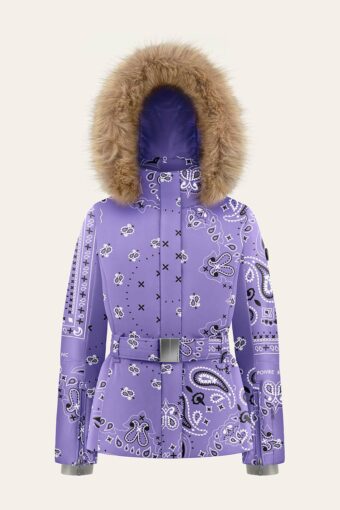 VESTE DE SKI  JOANA PAISLEY - PAISLEY PURPLE, 8 ans