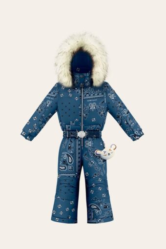 JOYCE PAISLEY SKI OVERALL - PAISLEY BLUE, 18 months