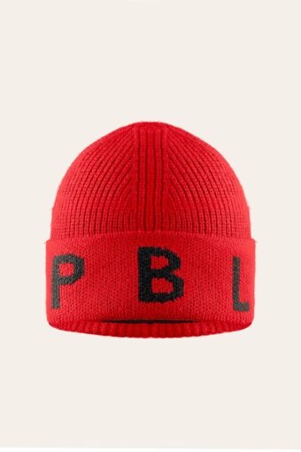 BONNET EN MAILLE BINI ENFANT - SCARLET RED, Taille unique