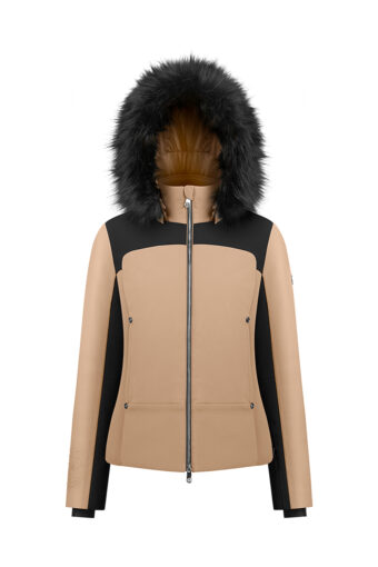 Veste de ski softshell Femme - ALMOND BROWN, S