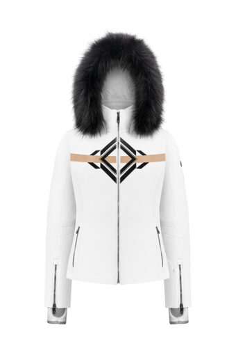 Veste de ski stretch Femme - PRINT WHITE, S