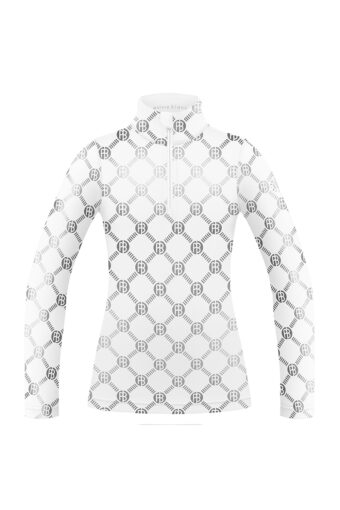 Sous-vêtement à manches longues Femme - MONOGRAM WHITE, S