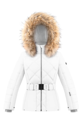 Junior girl Ski Jacket - WHITE, 8 years