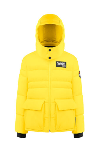 Synthetic Down Ski Jacket Junior garçon - JAUNE ENSOLEILLÉ, 12 ans