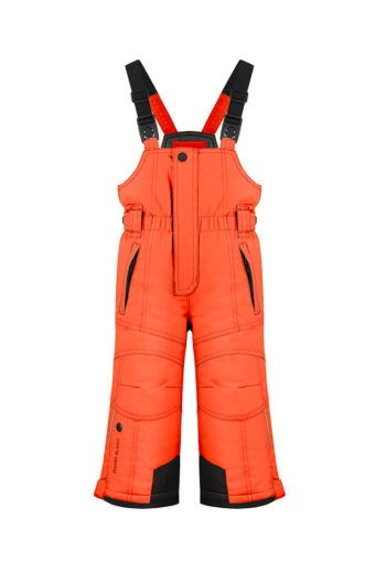 Baby boy Ski Bib Pants - MANDARIN ORANGE, 3 years